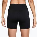 Spodenki damskie Nike One High-Waisted Biker 5" black/white 2