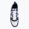 Buty dziecięce Nike Court Borough Low Next Bloom white/white/midnight navy 5