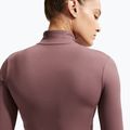 Bluza treningowa damska Nike One Fitted Dri-Fit Full-Zip burgundy tattoo/white 6