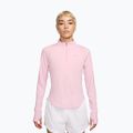 Longsleeve do biegania damski Nike Tempo Swoosh Run Dri-Fit 1/4-Zip pink foam/white