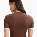 Koszulka damska Nike Gloss Fitted Top light chocolate 4