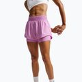Spodenki do biegania damskie Nike One Dri-FIT 2IN1 light magenta/white