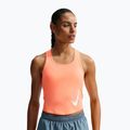 Koszulka do biegania damska Nike Swoosh Run Dri-Fit orange pulse/photon dust/white