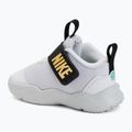 Buty dziecięce Nike Team Hustle D 12 white/black/clear emerald/topaz gold 3