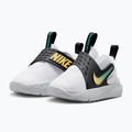 Buty dziecięce Nike Team Hustle D 12 white/black/clear emerald/topaz gold 3