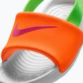 Klapki dziecięce Nike Kawa total orange/green strike 7