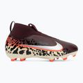 Buty piłkarskie dziecięce Nike United Jr. Mercurial Superfly 10 Academy MG burgundy crush/metallic silver 2
