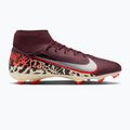 Buty piłkarskie męskie Nike United Mercurial Superfly 10 Academy MG burgundy crush/metallic silver
