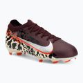 Buty piłkarskie dziecięce Nike United Jr. Mercurial Vapor 16 Pro FG burgundy crush/metallic silver