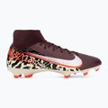 Buty piłkarskie męskie Nike United Mercurial Superfly 10 Academy MG burgundy crush/metallic silver 2