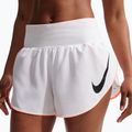 Spodenki do biegania damskie Nike Tempo Swoosh Dri-Fit Mid-Rise Brief-Lined white/orange pulse/black