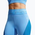 Spodenki damskie Nike Pro Sculpt High Waisted 5" Biker university blue/light photo blue/white 5