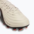 Buty piłkarskie dziecięce Nike United Jr. Tiempo Maestro Academy MG fossil/burgundy crush/metallic silver 7