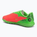 Buty piłkarskie dziecięce Nike Jr. Phantom 6 Club Erling Haaland TF hot punch/green strike/black 3