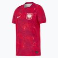 Koszulka reprezentacji Polski dziecięca wyjazdowa Nike Dri-Fit 2026 noble red/sport red
