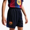 Spodenki piłkarskie dziecięce Nike FC Barcelona Dri-Fit Stadium Home blackened blue/mineral yellow