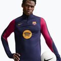 Bluza piłkarska męska Nike FC Barcelona Strike Soccer Drill Top blackened blue/mineral yellow 4