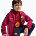 Kurtka piłkarska dziecięca Nike FC Barcelona Tech Full Zip noble red/black/mineral yellow 6