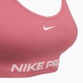 Biustonosz treningowy Nike Pro Seamless Light Support peony/white 3