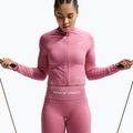 Spodenki treningowe damskie Nike Pro Seamless High Waisted Biker 5" peony/white 4
