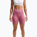 Spodenki treningowe damskie Nike Pro Seamless High Waisted Biker 5" peony/white 5