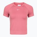 Koszulka treningowa damska Nike Pro Seamless Dri-Fit peony/white