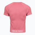 Koszulka treningowa damska Nike Pro Seamless Dri-Fit peony/white 2