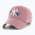 Czapka z daszkiem 47 Brand MLB New York Yankees Icon Alt CLEAN UP mauve
