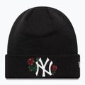 Czapka zimowa damska New Era Sequin Rose Beanie New Yor Yankees black