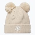 Czapka zimowa damska New Era Double Pom Beanie New York Yankees stone