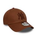 Czapka zimowa New Era League Essential 9Forty New York Yankees dark auburn