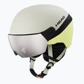 Kask narciarski dziecięcy HEAD Yuki Visor Jr lime swirl/silver/red