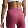 Legginsy treningowe damskie Nike One pink smoke/white 5