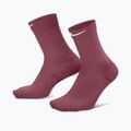Skarpety Nike Run Midweight Crew pink smoke/pink rise/white