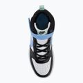 Buty dziecięce Nike Court Borough Mid 2 white/black/arctic green/football blue 5