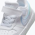 Buty dziecięce Nike Court Borough Low white/football grey/arctic green 5