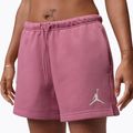 Spodenki damskie Nike Jordan Fleece desert berry/white 3