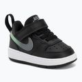 Buty dziecięce Nike Court Borough Low black/smoke grey/white/illusion green