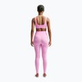 Legginsy treningowe damskie Nike One pink rise/white 3