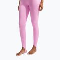 Legginsy treningowe damskie Nike One pink rise/white 4