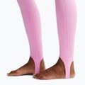 Legginsy treningowe damskie Nike One pink rise/white 7
