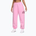 Spodnie damskie Nike Studio Fleece pink rise/pink smoke