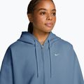 Bluza damska Nike Studio Fleece Medium Weight Oversized Full Zip work blue/sail 3