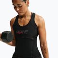 Koszulka treningowa damska Nike One black/black/university red/white 5