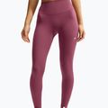 Legginsy damskie Nike One pink smoke/pink smoke/pink rise/white 4