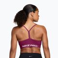 Biustonosz treningowy Nike Pro Seamless Light Support true berry/white 2