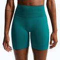 Spodenki damskie Nike Pro Seamless High-Waisted Biker 5" bright spruce