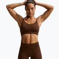 Spodenki damskie Nike Pro Seamless High-Waisted Biker 5" cacao wow