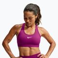 Biustonosz treningowy damski Nike Swoosh Medium Support true berry/white 4