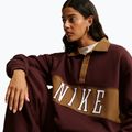Bluza damska Nike Studio Fleece Medium Weight mystic dates/light british tan/sail 4